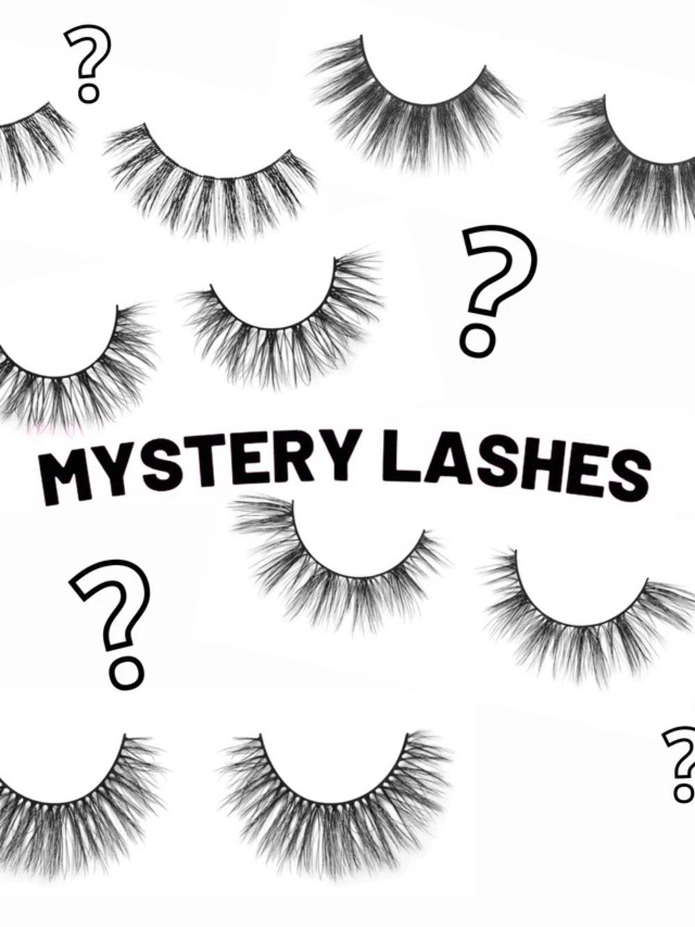 Mystery False Eyelashes - Black